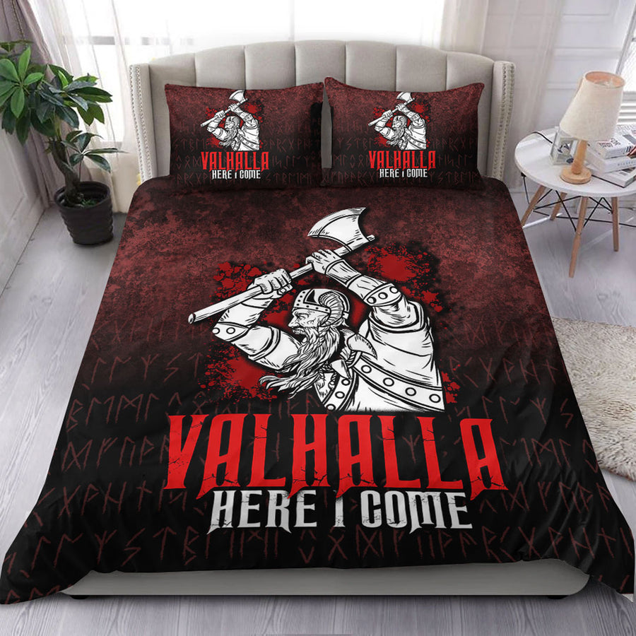 Ligerking Bedding Set - Valhalla Here I Come Viking Bedding Set A7