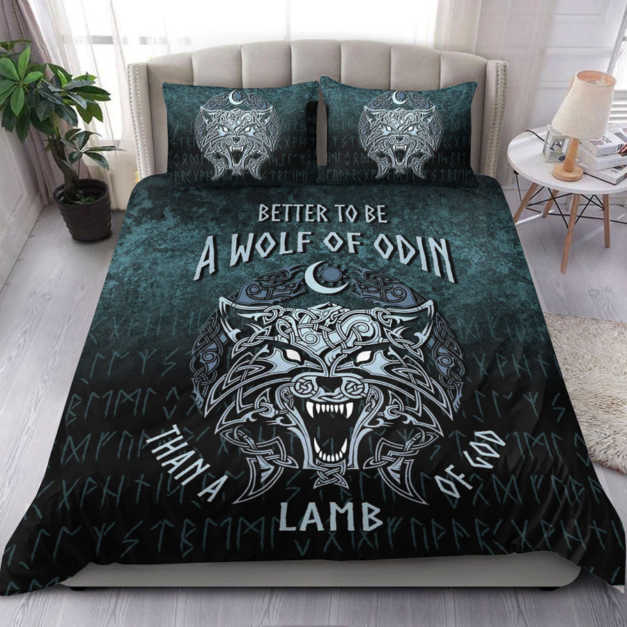 Ligerking Bedding Set - Better To Be A Wolf of Odin Bedding Set A7