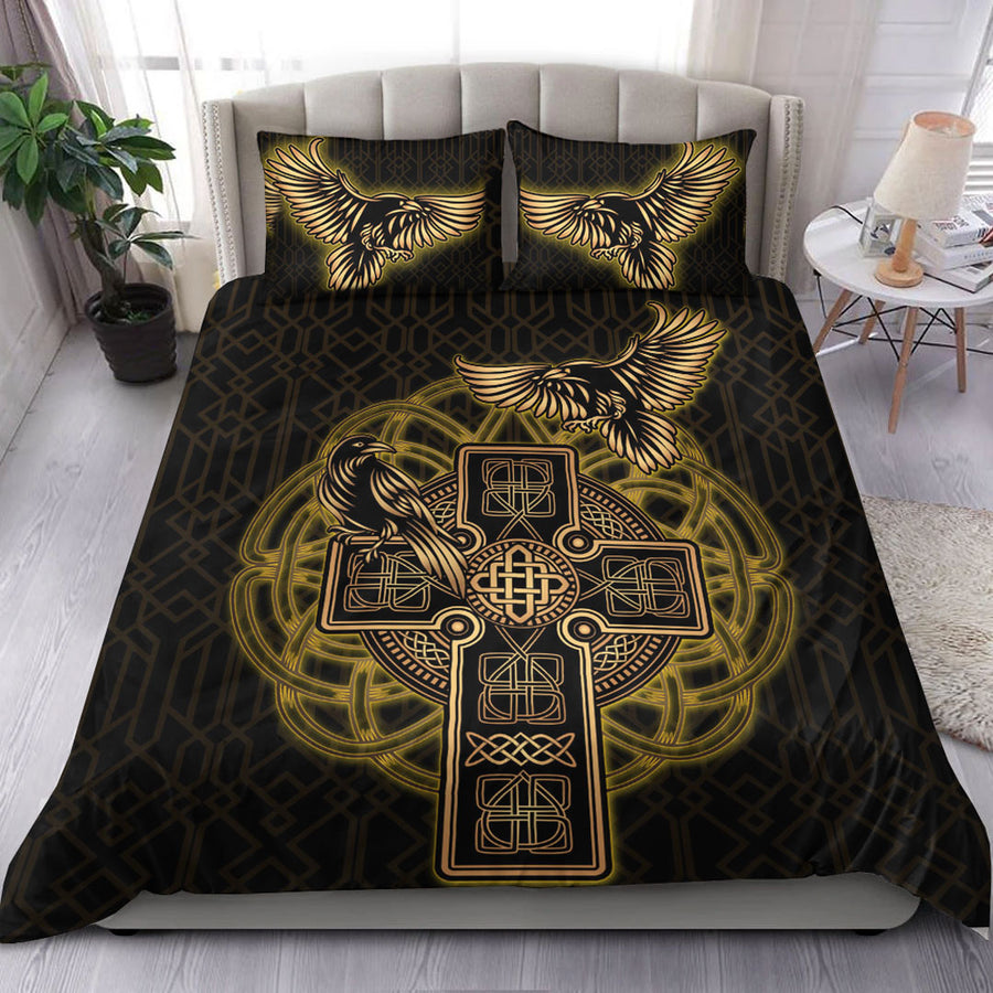 Ligerking Bedding Set -Viking Raven Bedding Set A95