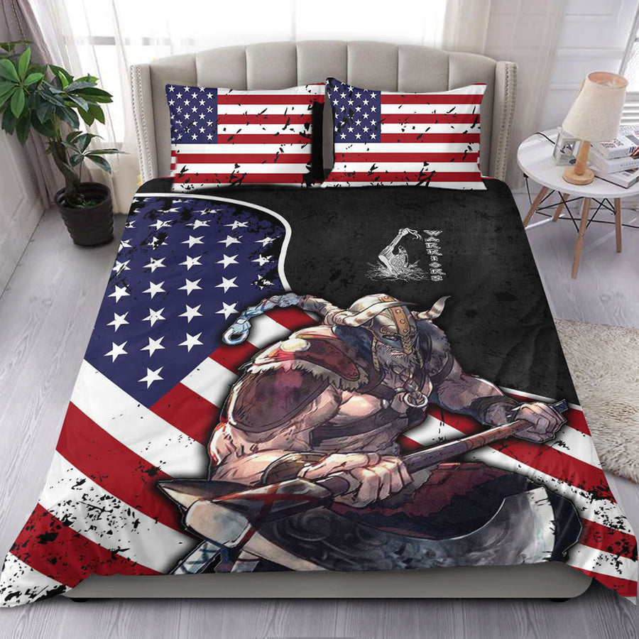 Ligerking Bedding Set - USA Warrior Brush Style Bedding Set A35