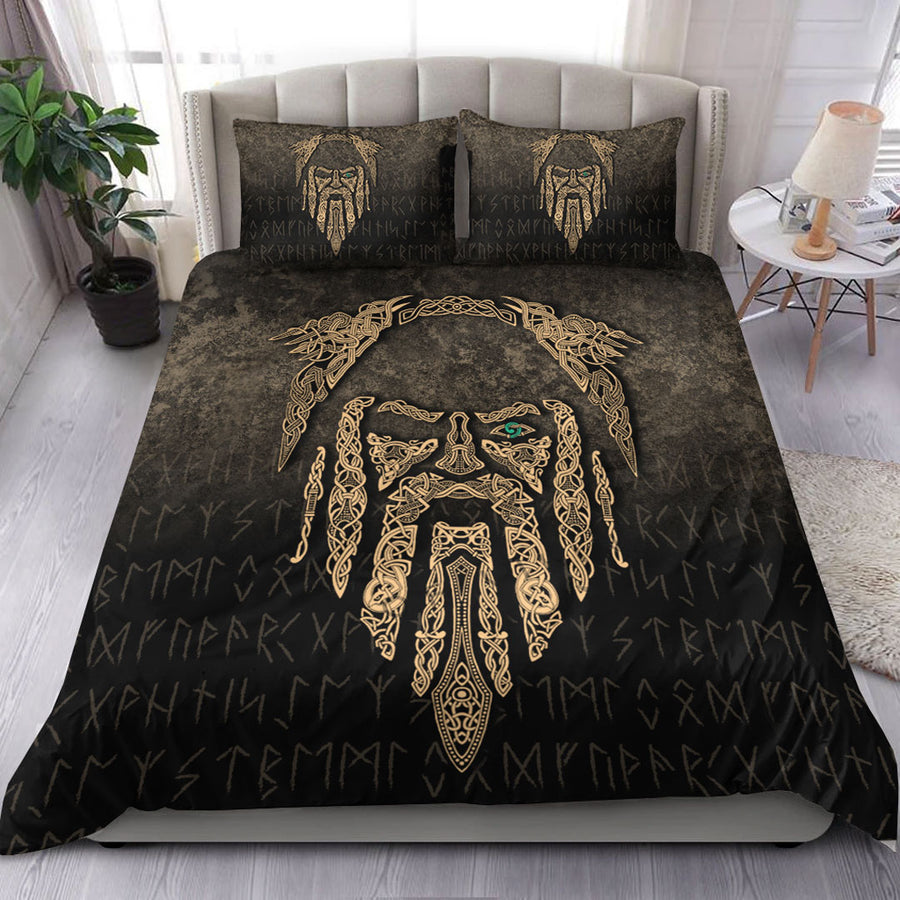 Ligerking Bedding Set - Eye of Odin - Gold Version Bedding Set A7
