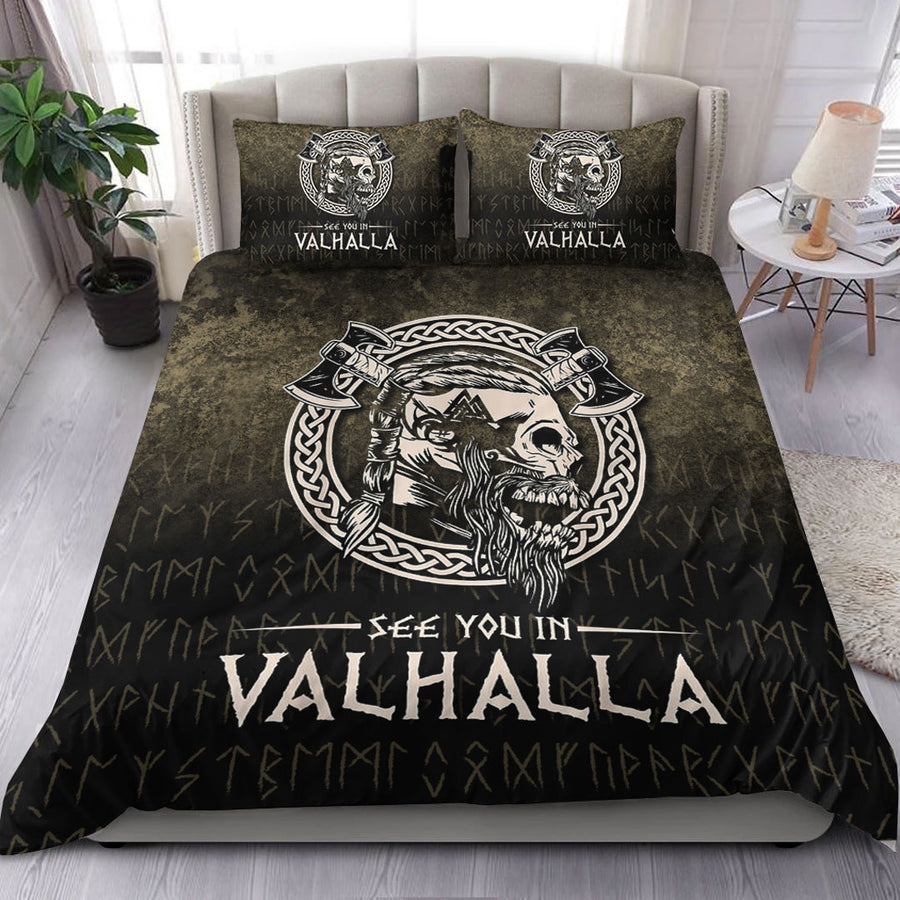 Ligerking Bedding Set - See You In Valhalla Viking Bedding Set A7
