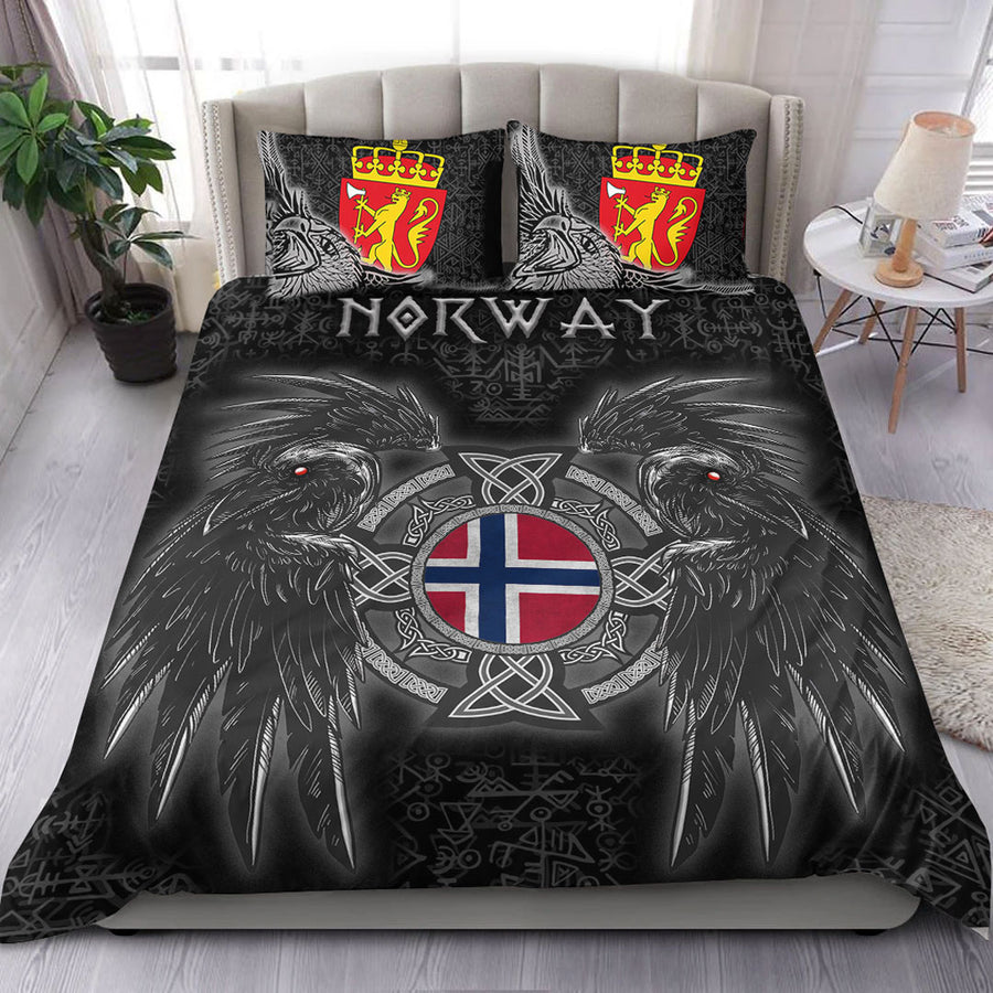 Ligerking Bedding Set - Norway Viking Raven Bedding Set A95