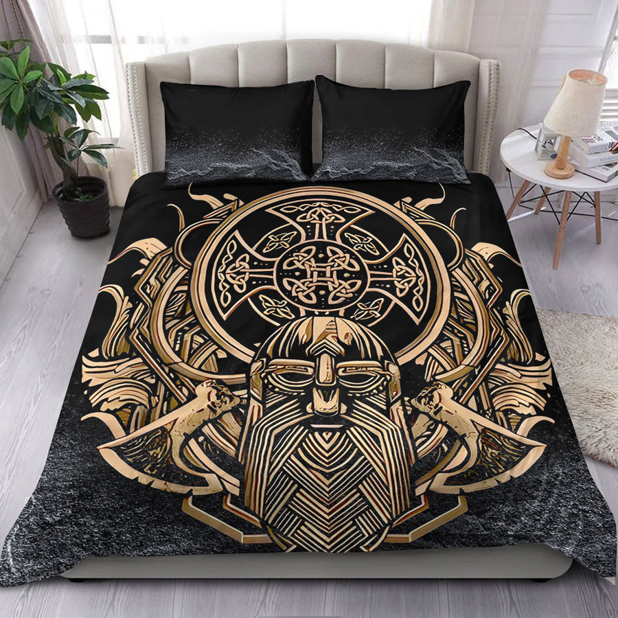 Ligerking Bedding Set - Celtic Odin Axe Viking Bedding Set A95
