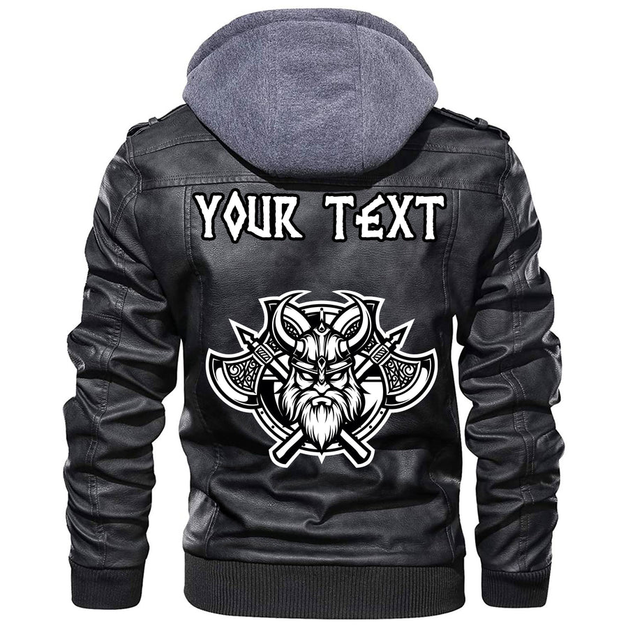 (Custom) Ligerking - Birds Raven Huginn And Muninn Celtic Tree Leather Jacket A35