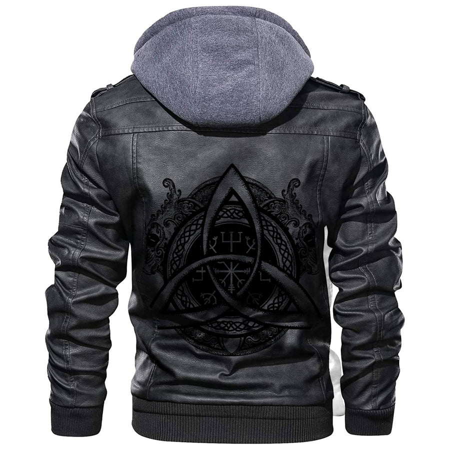 Ligerking - Celtic Dragon Trinity Leather Jacket A35
