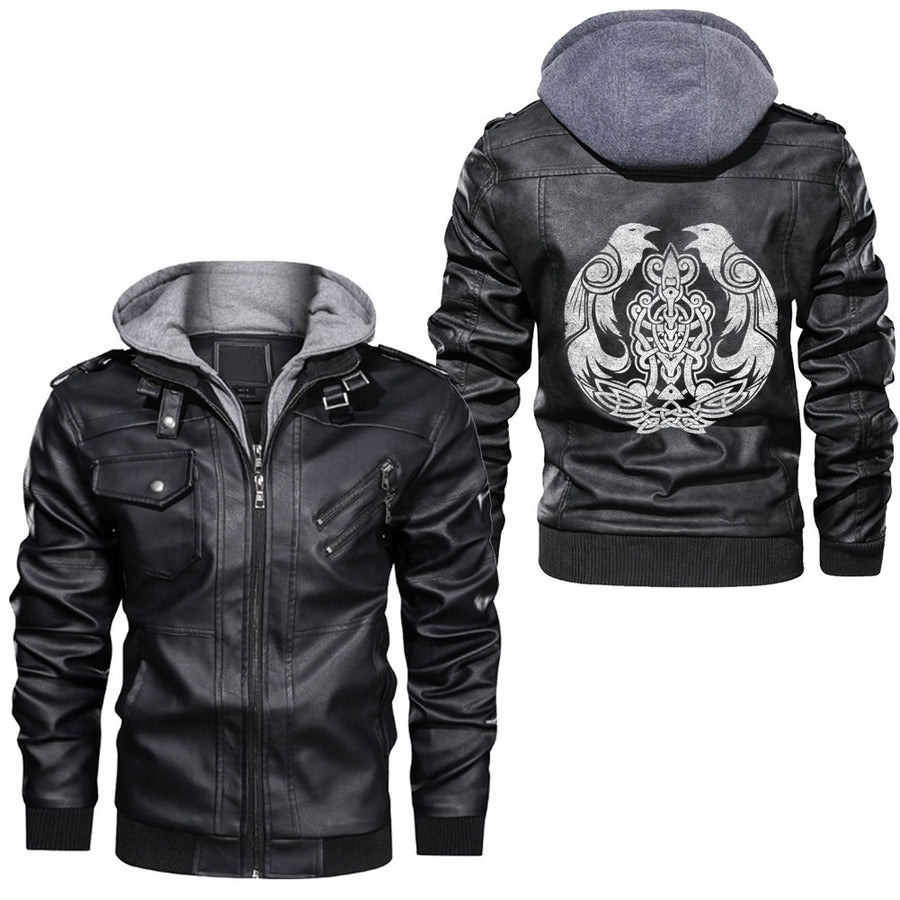Ligerking -Celtic Knot Tree Of Life Leather Jacket A35