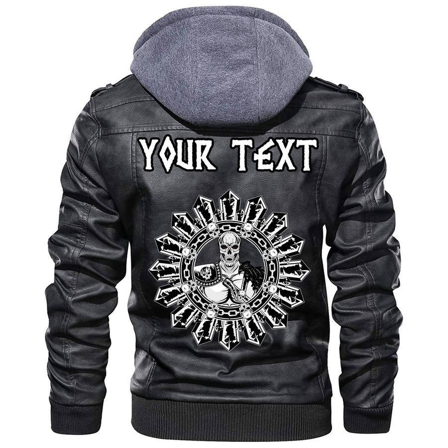 (Custom) Ligerking - Celtic Raven Leather Jacket A35