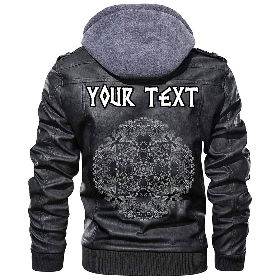 (Custom) Ligerking - Celtic Symbol Of Yin And Yang Druidic Yggdrasil Tree Leather Jacket A35