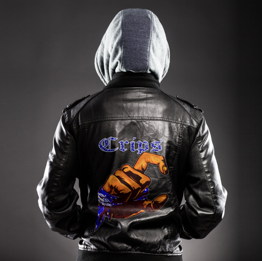 Ligerking Jacket - Latin Kings Handsign Zipper Leather Jacket A31