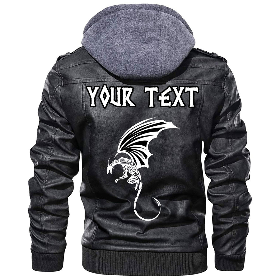 (Custom) Ligerking - Dragon Winged Monster Leather Jacket A35