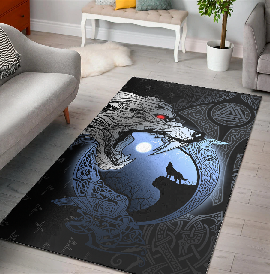 Ligerking Area Rug - Fenrir And Moon Area Rug A31
