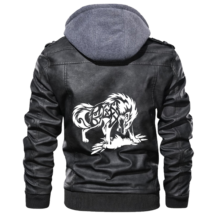 Ligerking - Fenrir Fire Leather Jacket A35