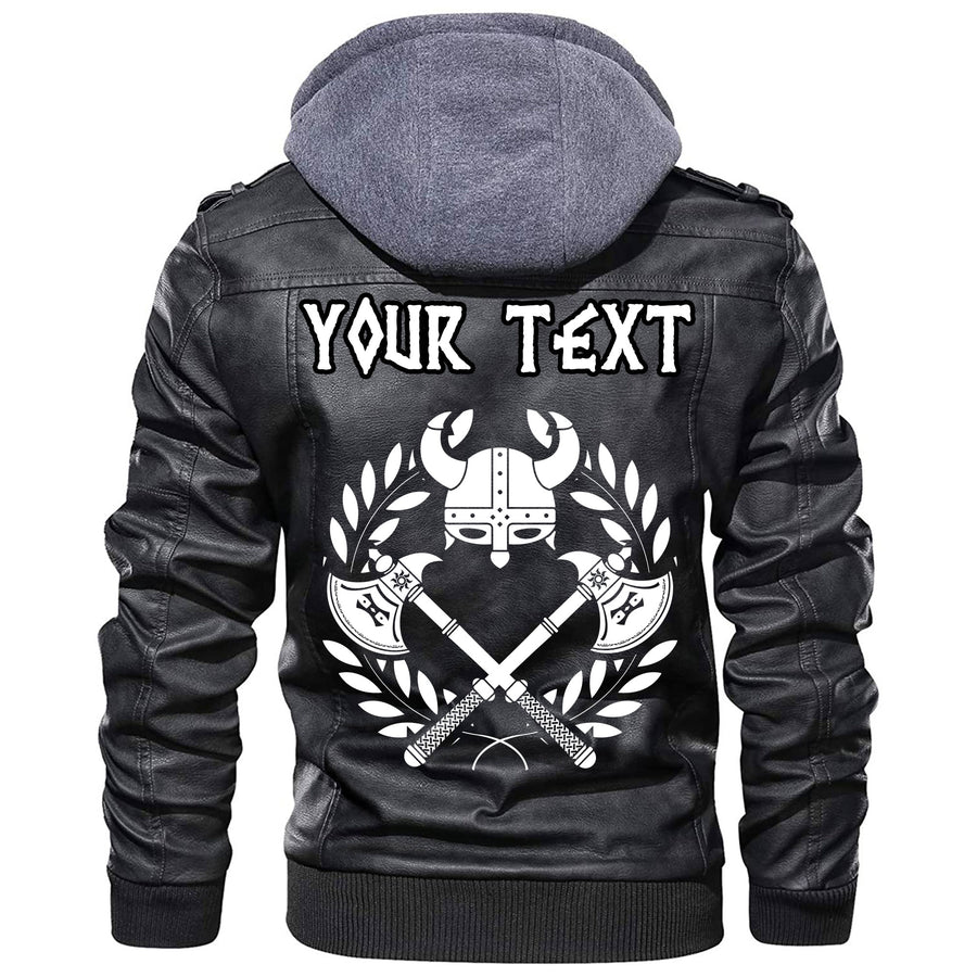 (Custom) Ligerking - God Odin Helmet Leather Jacket A35