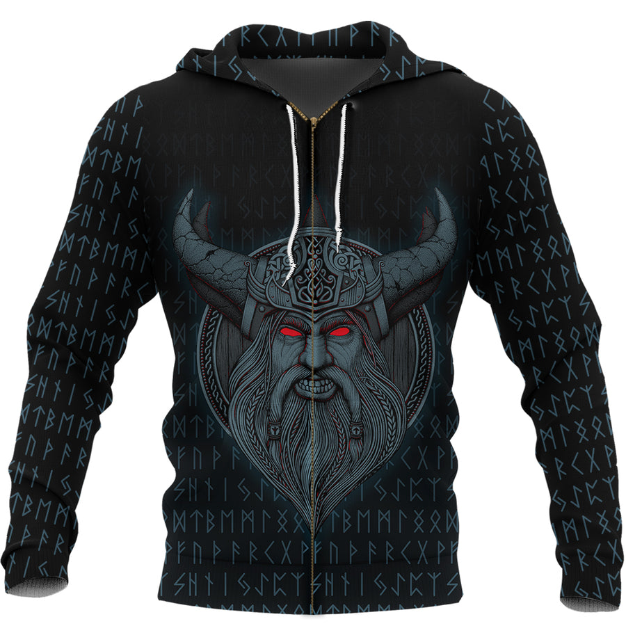 Ligerking Zip Hoodie - Odin Angry A15