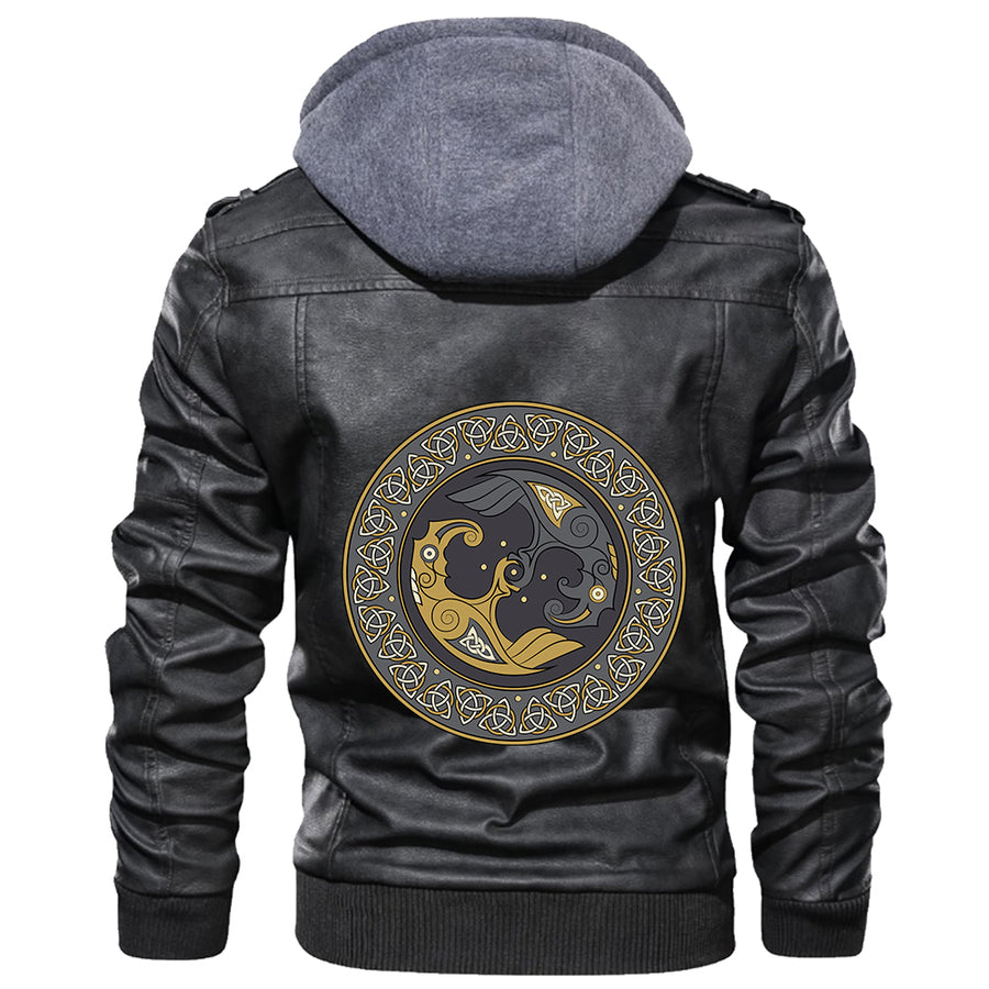 Ligerking - Helm of Awe Leather Jacket A35