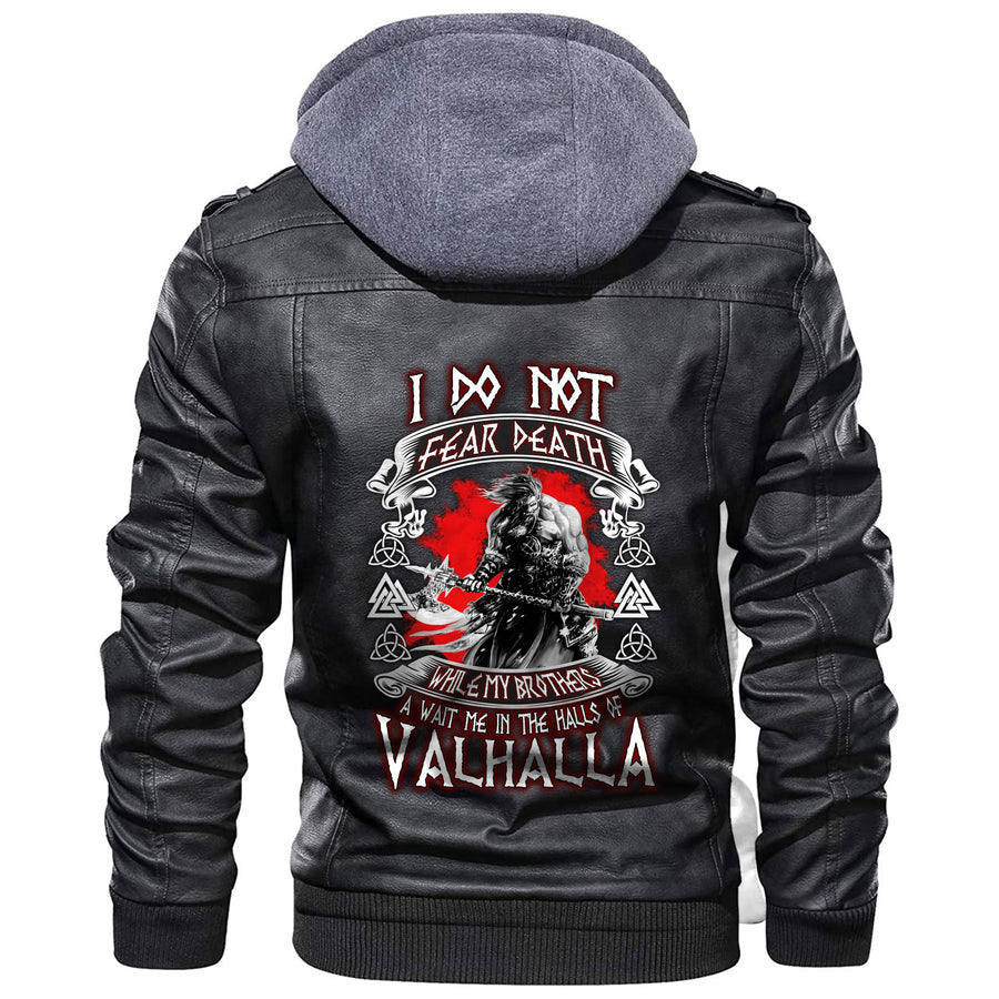 Ligerking - I Do Not Fear Death Leather Jacket A35