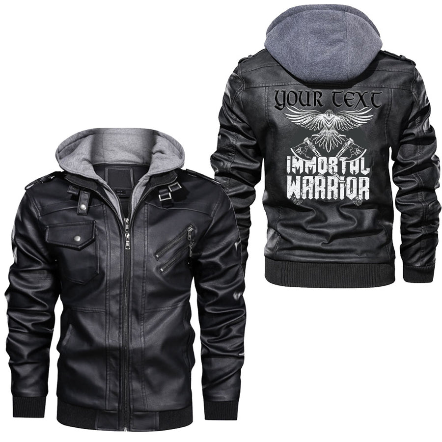 Ligerking - Face Of Dragon Leather Jacket A95
