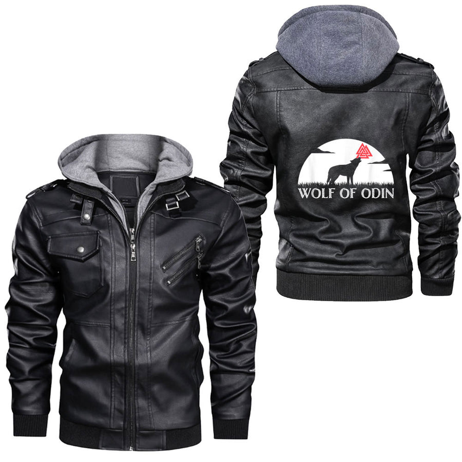 Ligerking - Mens Thats what i do I grow a beard and i know things Leather Jacket A35