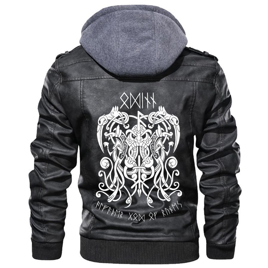 Ligerking - JoÌˆrmungandr Tattoo Leather Jacket A35