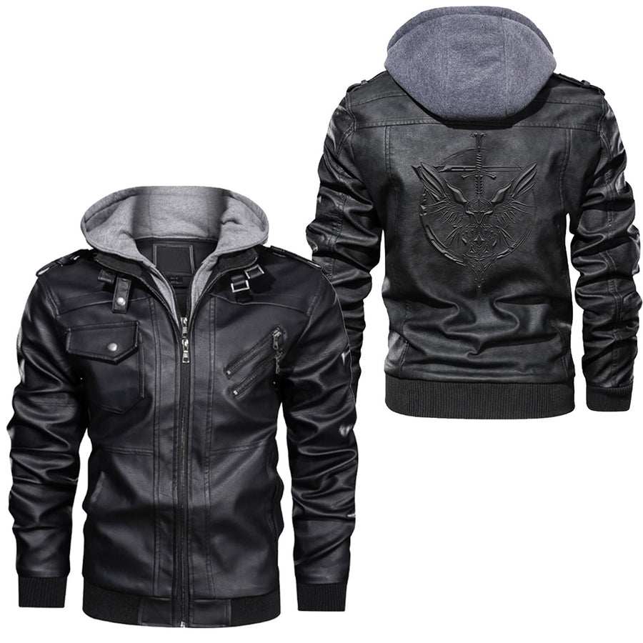 Ligerking - Skull Swing Leather Jacket A95