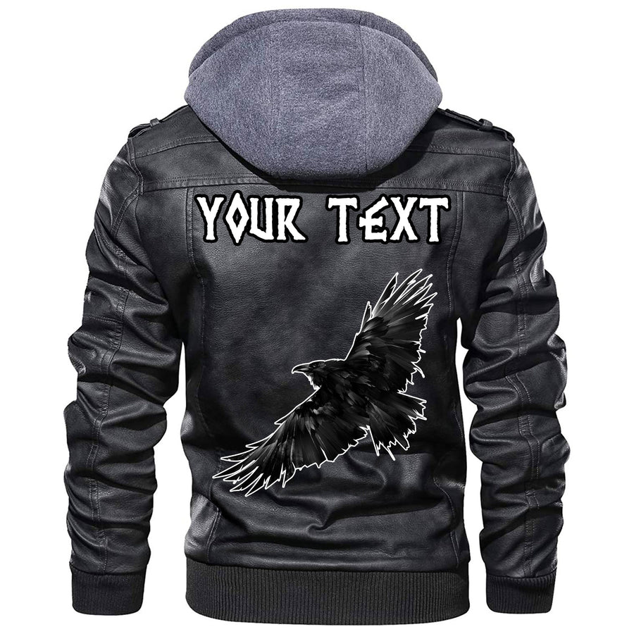 (Custom) Ligerking - Raven Art Inspired Moves Drawn As A Leather Jacket A35