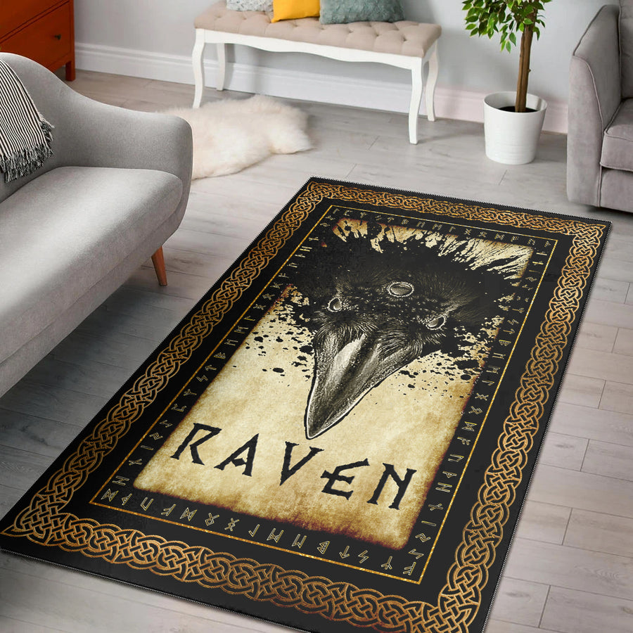 Ligerking Area Rug - Raven Black Blood Area Rug A35