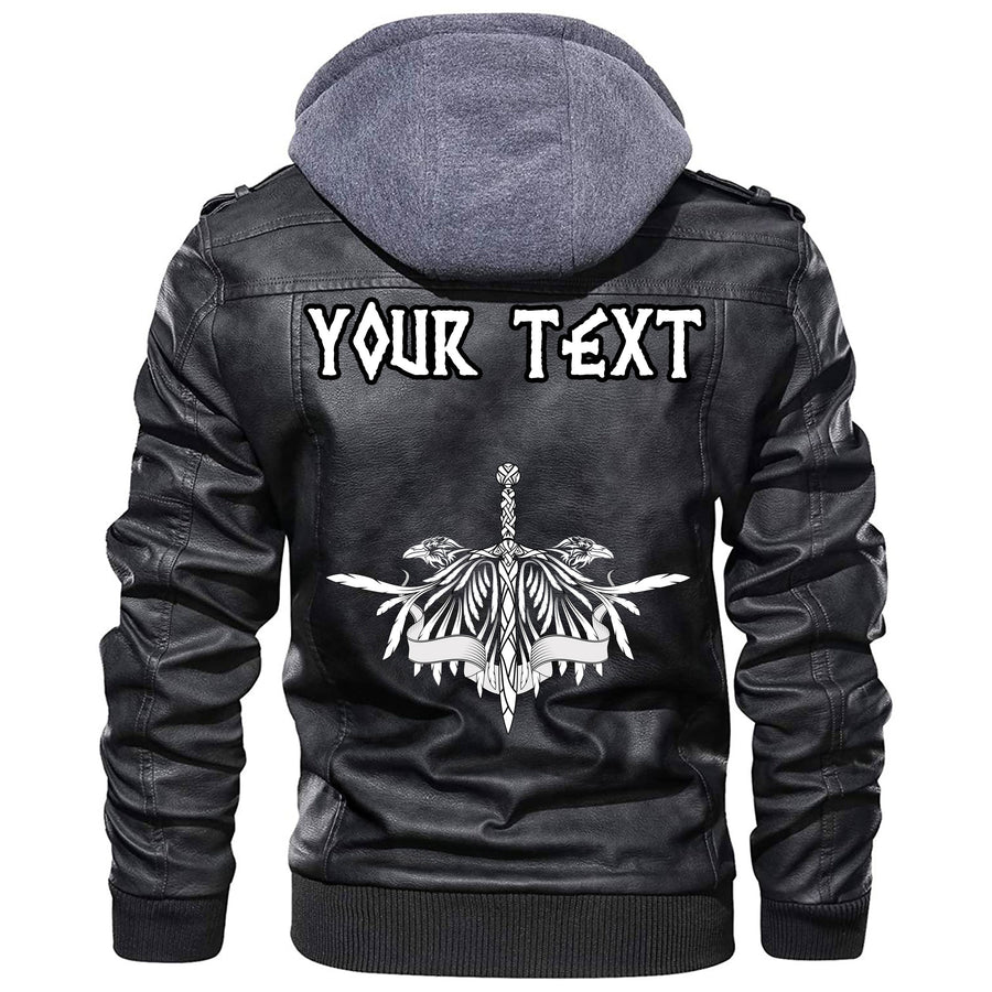 (Custom) Ligerking - Raven Leather Jacket A35