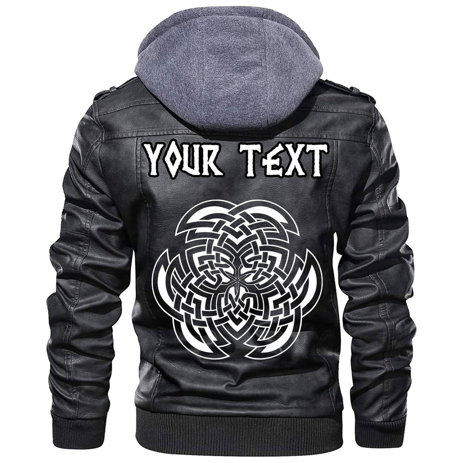 (Custom) Ligerking - Round Celtic Pattern 1 Leather Jacket A35