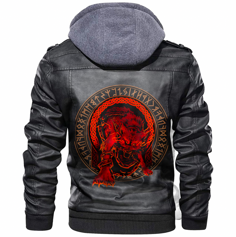Ligerking - Fenrir Wolfs Leather Jacket A35