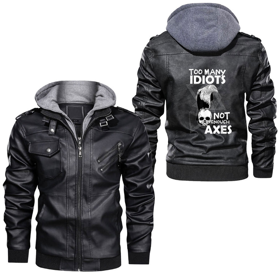 Ligerking - Tree of Life Viking Celtic Tree of Life Nordic Leather Jacket A35