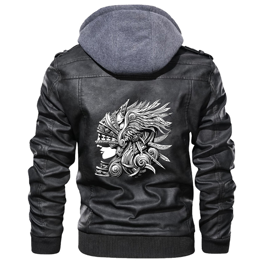 Ligerking - Valkyrie Fighter Leather Jacket A35