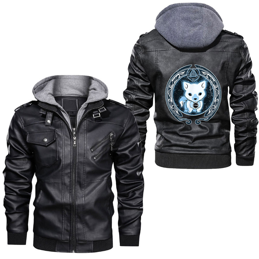 Ligerking - Viking God Loki God In Norse Mythology Leather Jacket A35
