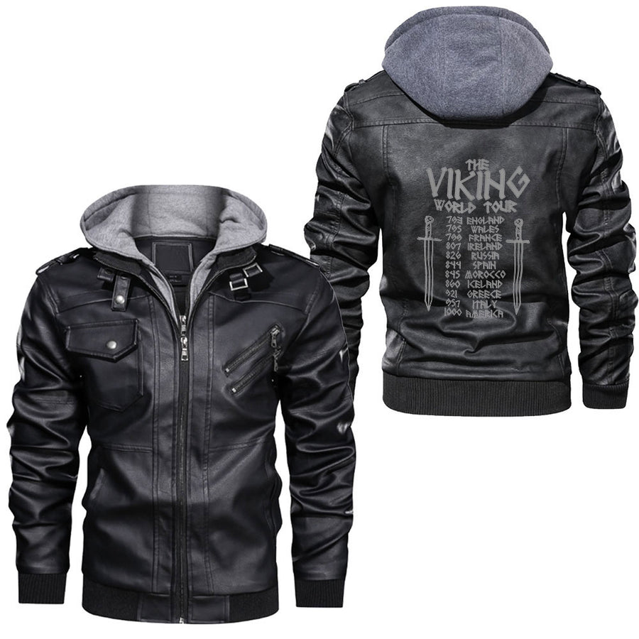 Ligerking - Vintage Viking of Iceland Leather Jacket A35