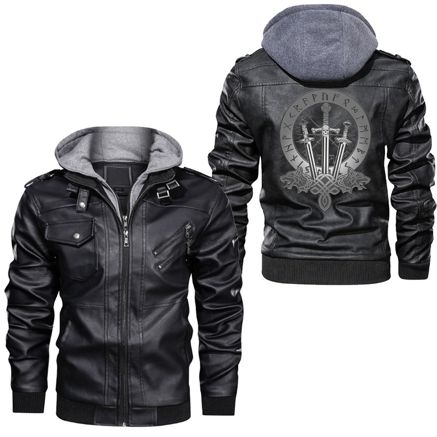 Ligerking - Wolf Sword Leather Jacket A95