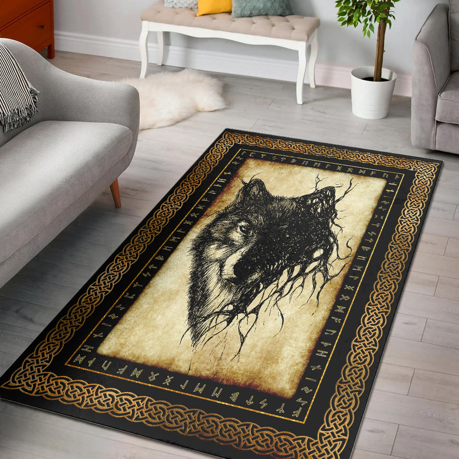 Ligerking Area Rug - Wolf Brush Area Rug A35