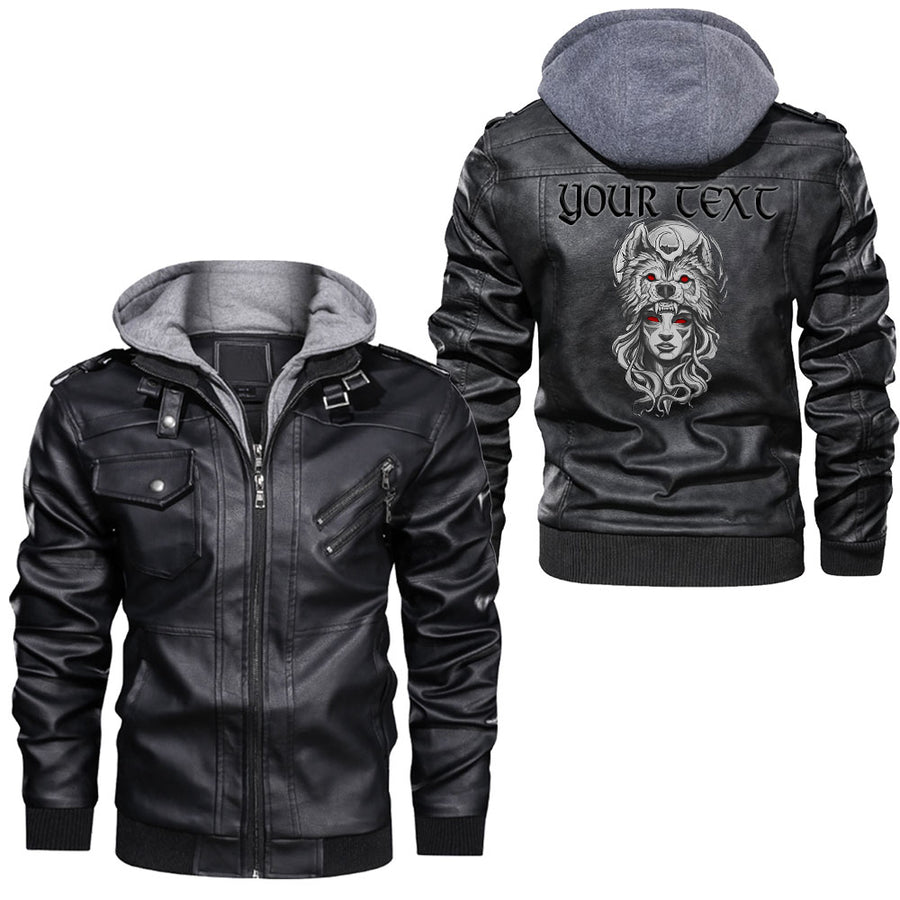 Ligerking - Wolf Moon Leather Jacket A95
