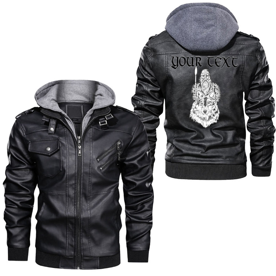 Ligerking - Wolf Raven In Celtic Leather Jacket A95