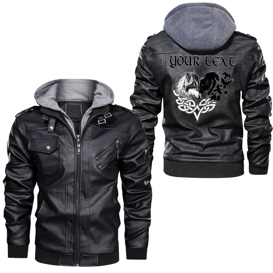 Ligerking - Wolf Raven Leather Jacket A95