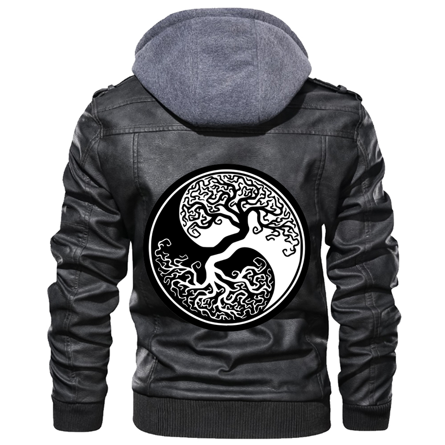 Ligerking - Yggdrasil and Gungnir Leather Jacket A35