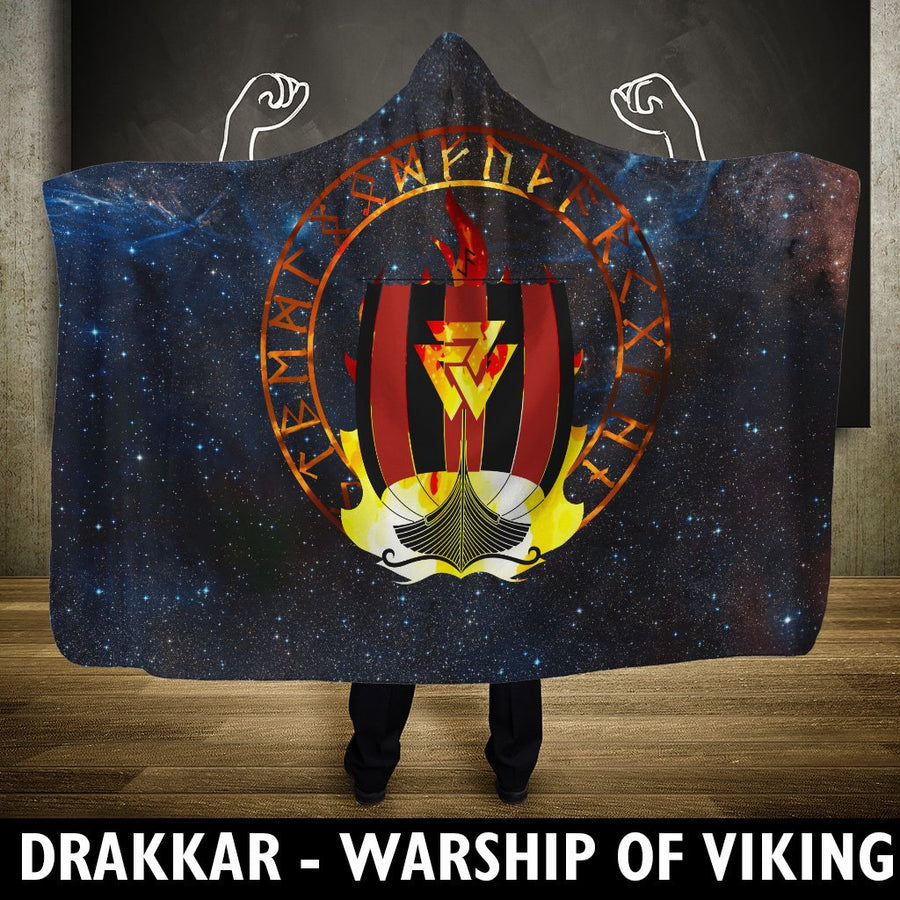Ligerking Hooded Blanket - Drakkar Warship Of Ligerking A7