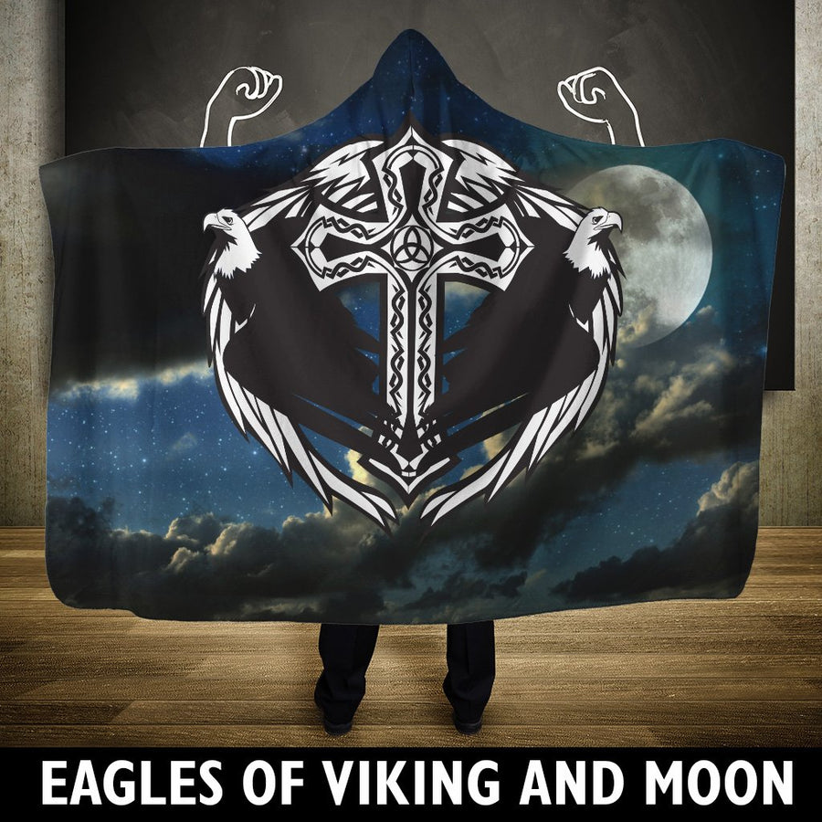 Ligerking Hooded Blanket - Eagles Of Ligerking And Moon A7